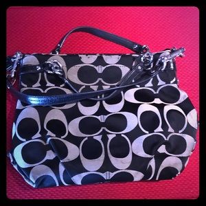 ❤️Coach, EUC-GUC, sateen hobo bag, AUTHENTIC